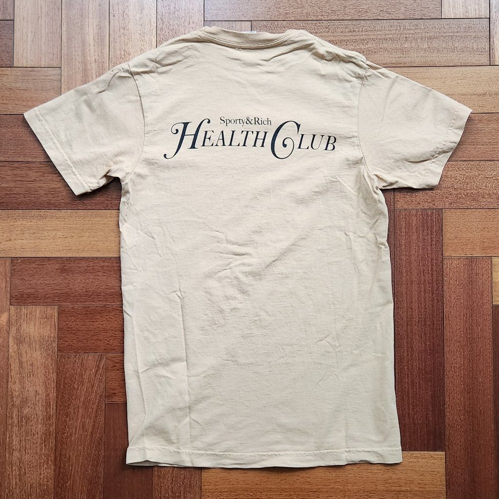 SPORTY & RICH Health Club Crewneck T-Shirt